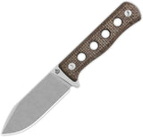 QSP Knife Canary Fixed Blade Brown QS155A1 by QSP Knife