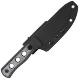 QSP Canary Fixed Blade Knife - 9 Inch Full Tang With Micarta Handle And Stonewash Blade Kydex Sheath by QSP Knife