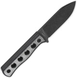 QSP Canary Fixed Blade Knife - 9 Inch Full Tang With Micarta Handle And Stonewash Blade Kydex Sheath by QSP Knife