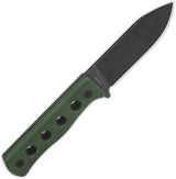 QSP Canary Fixed Blade Knife Green Micarta Handle Full Tang 9 Inch Outdoor Survival Rugged by QSP Knife