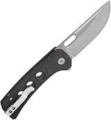QSP Unicorn Button Lock Knife - One-Hand Deployment With 14C28N Sandvik Blade And Micarta Handles by QSP Knife