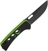 QSP Unicorn Button Lock Knife Neon G10 QS156C2 - Bold Neon G10 Handle With Secure Button Lock 14C28N Blade EDC by QSP Knife
