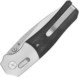 QSP Vault Glyde Lock Folding Knife - Compact 3.25-Inch Blade, Black Micarta Handle For Everyday Carry by QSP Knife