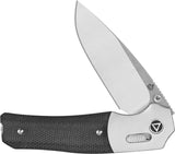 QSP Vault Glyde Lock Folding Knife - Compact 3.25-Inch Blade, Black Micarta Handle For Everyday Carry by QSP Knife