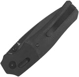 QSP Knife Vault Glyde Lock Black Micarta EDC Knife - 3.25in Blade 14C28N Sandvik Stonewashed Thumb Stud Pocket Clip by QSP Knife