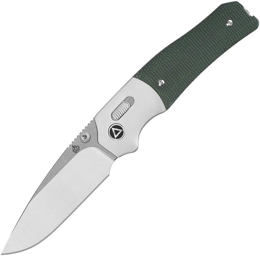 QSP Knife Vault Glyde Lock Green Micarta QS157-B1 by QSP Knife