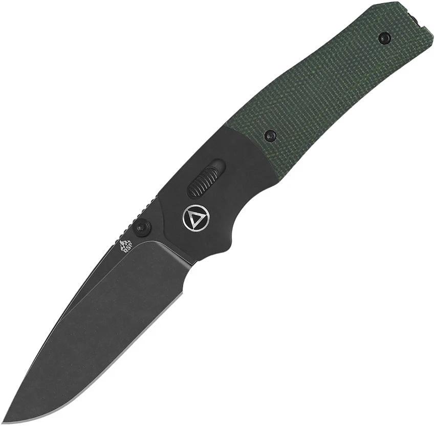 QSP Glyde Lock Knife Vault Micarta Premium EDC QS157B2 by QSP Knife