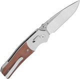 QSP Knife Vault Glyde Lock QS157C1 Tan Canvas Micarta EDC Enthusiasts Compact Precision Knife by QSP Knife