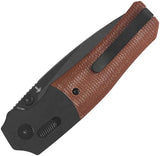 QSP Glyde Lock Knife Vault - Tan Micarta Handle, 14C28N Sandvik Blade For EDC Everyday Carry by QSP Knife
