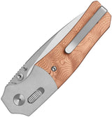 QSP Vault Glyde Lock Copper Foil G10 EDC Knife by QSP Knife