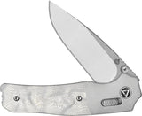 QSP Knife Vault Glyde Lock EDC Premium Folder - Lightweight 3.25 Inch 14C28N Stainless Blade With Aluminum G10 Handle by QSP Knife