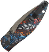 QSP Turtle Punk EDC Knife - Bold Grip MultiG10 Handle With 14C28N Stainless Steel Champagne Ceramic Coating by QSP Knife