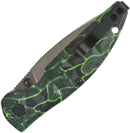 QSP Turtle Punk QS158-C2 Linerlock Knife - Compact 3.5 Inch Tanto Blade For EDC And Outdoor Use by QSP Knife