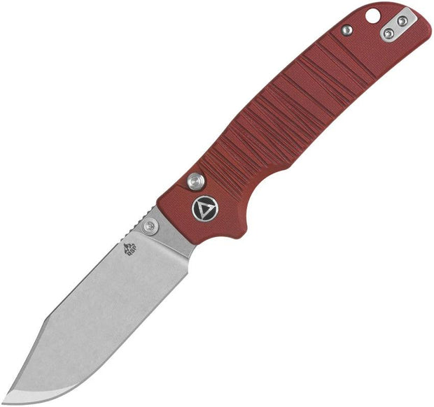 QSP Knife Kali Button Lock Red G10 QS159-A1 by QSP Knife