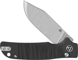QSP Kali Button Lock Knife - Rugged G10 Handle Stonewashed Blade Easy Button Lock Deployment by QSP Knife
