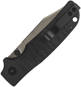 QSP Kali Button Lock Knife - Compact EDC With Secure Button Lock And Black G10 Handle by QSP Knife