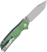 QSP Kali Button Lock Green QS159E1 EDC Knife - Lightweight Aluminum Handle for Everyday Carry by QSP Knife
