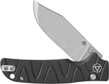 QSP Kali Button Lock Knife - Secure Button Lock Deployment, Lightweight Aluminum Handle, 3.25 Inch Blade by QSP Knife