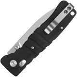 QSP Ripley Glyde Lock Knife Black G10 Handle 3.5 Inch 14C28N Stonewashed Blade - Secure One Handed EDC Performance by QSP Knife