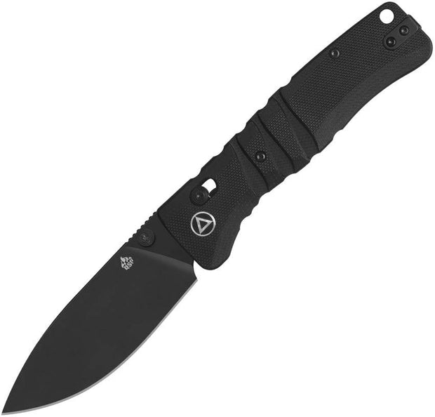 QSP Ripley Glyde Lock Knife Versatile Black G10 Handle 3.5in Drop Point Blade For EDC Enthusiasts by QSP Knife