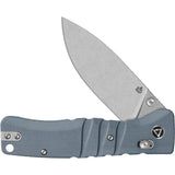 QSP Ripley Glyde Folding Knife Gray G10 Handle 3.5in Drop Point 14C28N Stonewash For EDC Enthusiasts by QSP Knife