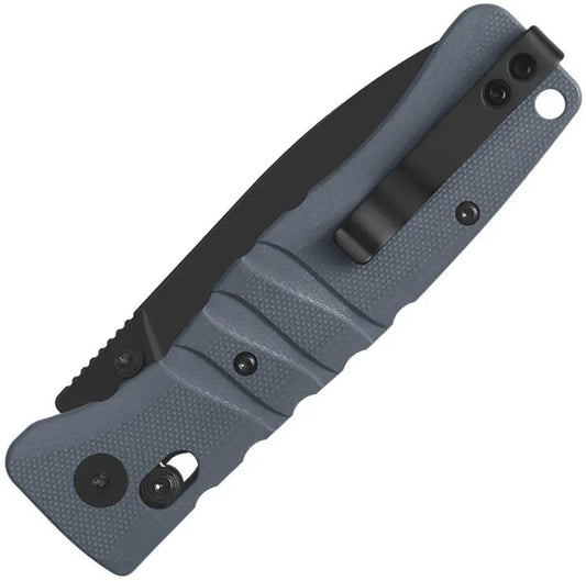 QSP Ripley Glyde Lock Knife - Slim 3.5 Inch Blade EDC With Gray G10 Scales For Everyday Carry Enthusiasts by QSP Knife