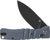 QSP Ripley Glyde Lock Knife - Slim 3.5 Inch Blade EDC With Gray G10 Scales For Everyday Carry Enthusiasts by QSP Knife