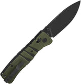 QSP Ripley Glyde Lock Knife - Sandvik 14C28N Blade Green G10 Handle Ideal For Everyday Carry And Outdoor Tasks by QSP Knife