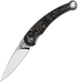 QSP Knife Dolphin Linerlock Gold CF QS161-A by QSP Knife