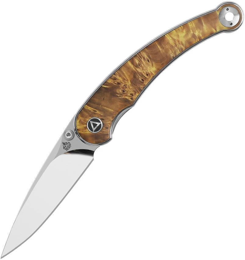 QSP Knife Dolphin Linerlock Wood QS161-B by QSP Knife