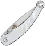 QSP Dolphin Liner Lock Knife Pearl Handle Premium Spear Point Sandvik 14C28N EDC Edition by QSP Knife