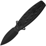 QSP Beetle Linerlock Knife - Black G10 Handle With 14C28N Blade For EDC Enthusiasts by QSP Knife