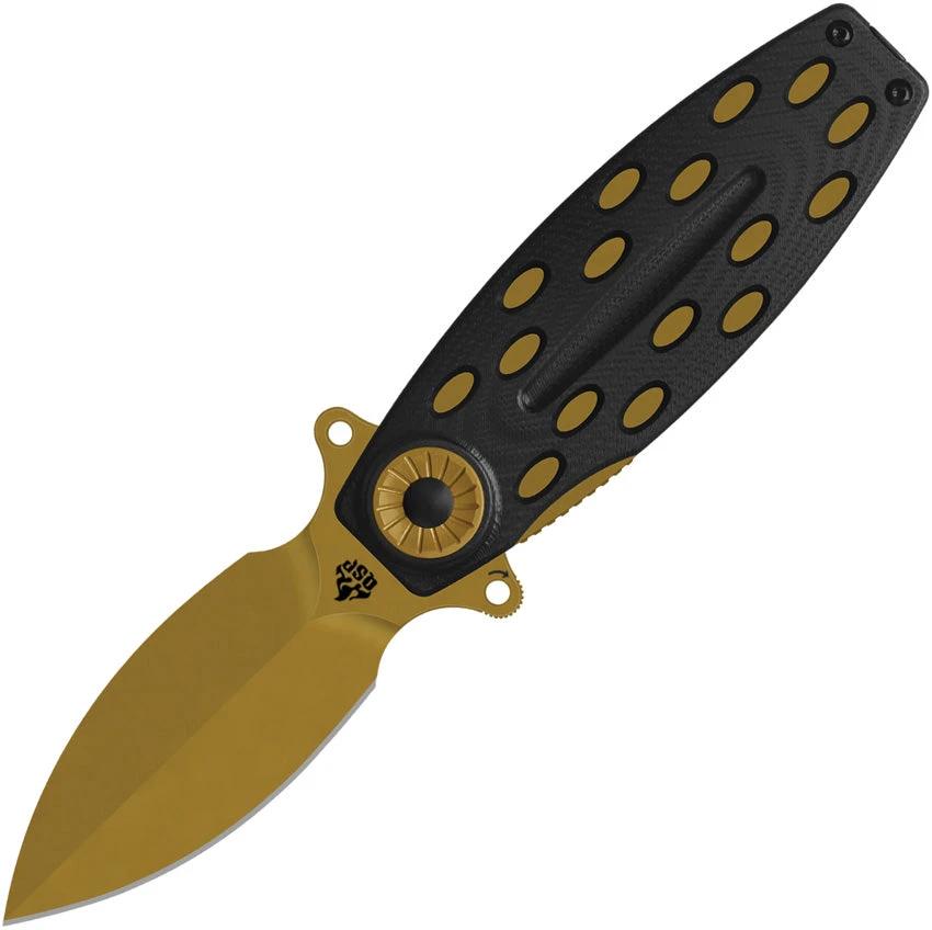 QSP Knife Beetle Linerlock Black/Brz QS162-C by QSP Knife