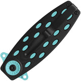 QSP Beetle Linerlock QS162E Knife - Blue Coated 14C28N Spear Point Blade, G10 Handle, Extended Tang, EDC Clip by QSP Knife