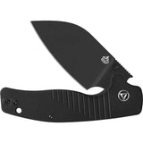 QSP Chefmaster Linerlock Blackout EDC Pocket Knife With Wharncliffe Blade And G10 Handle - Compact EDC Precision by QSP Knife