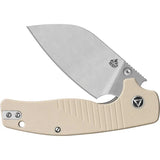 QSP Chefmaster Linerlock Knife 3.25In Wharncliffe Satin 14C28N Ivory G10 EDC - Ideal Everyday Carry Companion by QSP Knife