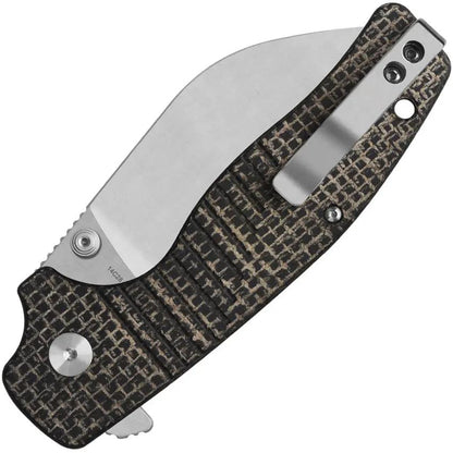 QSP Chefmaster Linerlock Folding Knife - EDC Premium Wharncliffe Satin 14C28N Blade by QSP Knife