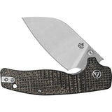 QSP Chefmaster Linerlock Folding Knife - EDC Premium Wharncliffe Satin 14C28N Blade by QSP Knife