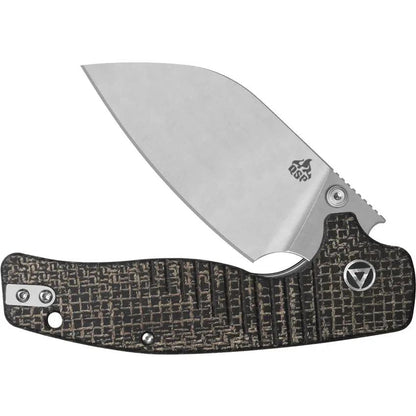 QSP Chefmaster Linerlock Folding Knife - EDC Premium Wharncliffe Satin 14C28N Blade by QSP Knife