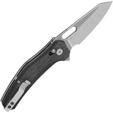 QSP Emu Glyde Lock Knife - Black Micarta Handle With 14C28N Stonewash Clip Point For EDC Enthusiasts by QSP Knife