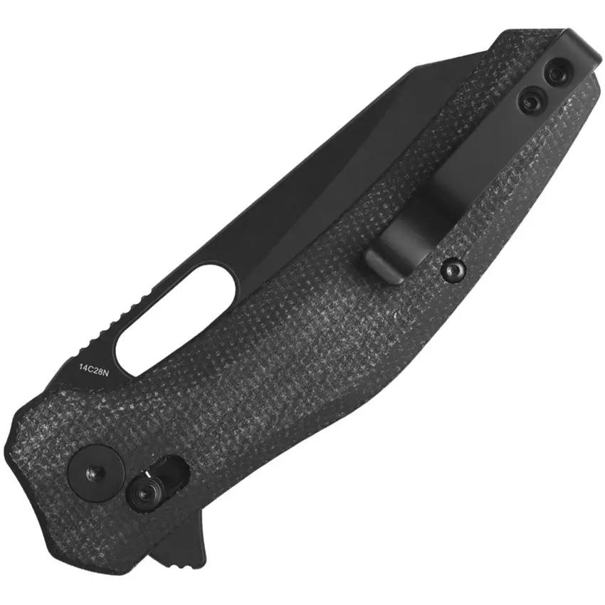 QSP Emu Glyde Lock Knife - Black 14C28N Sandvik Blade With Micarta Handle For Everyday Carry by QSP Knife