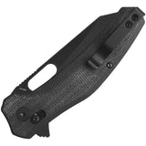 QSP Emu Glyde Lock Knife - Black 14C28N Sandvik Blade With Micarta Handle For Everyday Carry by QSP Knife
