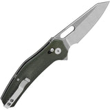 QSP Emu Glyde Lock Knife Green Micarta For EDC Enthusiasts Premium 14C28N Sandvik Blade 3.25in by QSP Knife
