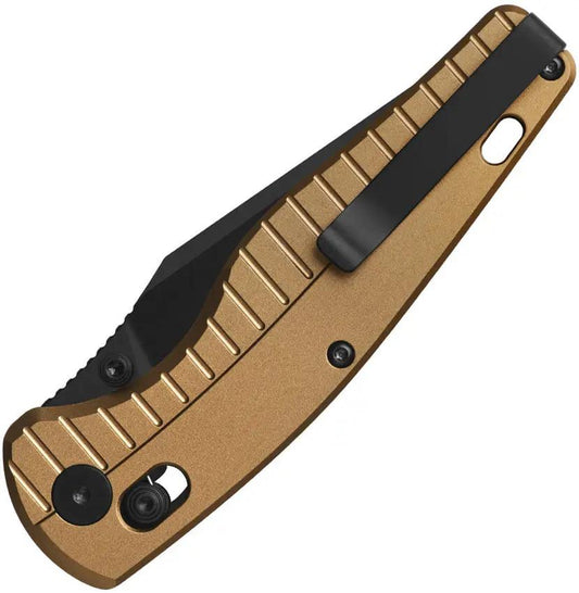 QSP Reptile Knife - Glyde Lock Pocket Knife With Champagne Aluminum Handle For EDC Enthusiasts by QSP Knife