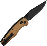 QSP Reptile Knife - Glyde Lock Pocket Knife With Champagne Aluminum Handle For EDC Enthusiasts by QSP Knife