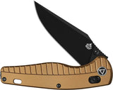 QSP Reptile Knife - Glyde Lock Pocket Knife With Champagne Aluminum Handle For EDC Enthusiasts by QSP Knife