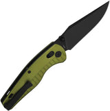 QSP Reptile Glyde Lock Knife 14C28N Sandvik Blade Lightweight Aluminum Handle For EDC Enthusiasts by QSP Knife
