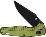 QSP Reptile Glyde Lock Knife 14C28N Sandvik Blade Lightweight Aluminum Handle For EDC Enthusiasts by QSP Knife
