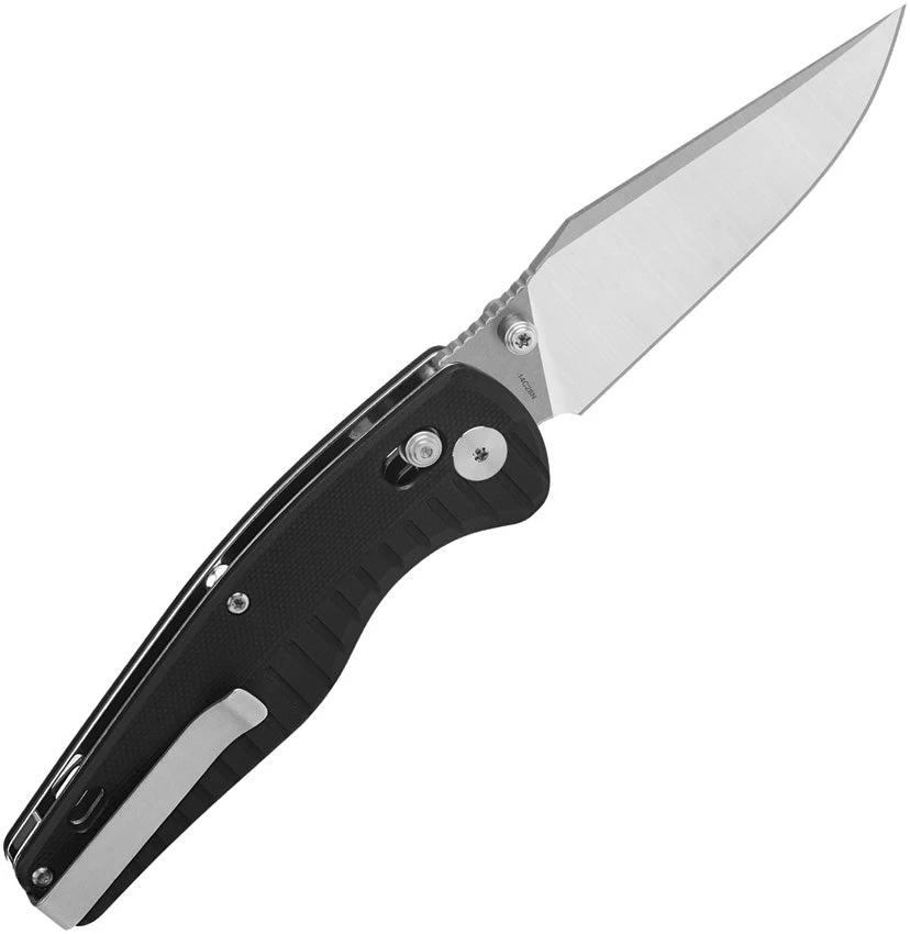 QSP Reptile Knife with Glyde Lock Black G10 Handle 14C28N Sandvik Stainless Blade for EDC Enthusiasts by QSP Knife
