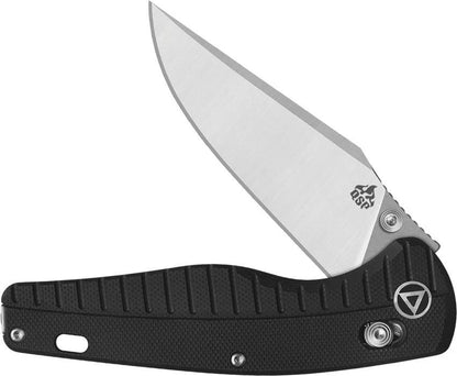 QSP Reptile Knife with Glyde Lock Black G10 Handle 14C28N Sandvik Stainless Blade for EDC Enthusiasts by QSP Knife
